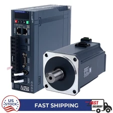 1000W 3000rpm 3.18Nm EtherCAT AC Servo Motor Kit w/Brake 17-Bit Absolute Encoder