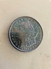 1921-P Morgan Silver Dollar. UNC. Monster Toning, Obverse & Reverse.  " Sharp "