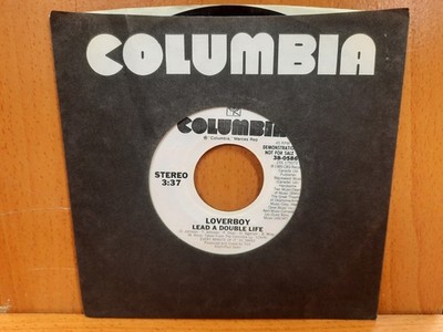 Promo 45 / Loverboy / 1986 / Lead A Double Life (Same Both Sides)