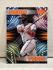 2023 Topps Stadium Club Ronald Acuña Jr. Beam Team Orange 9/10 SSP BT-10