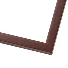 Square Classic Modern Brown Picture Frame - UV Acrylic, Backing, Hardware