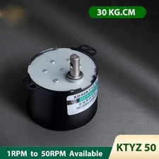 6W Synchronous Geared Motor AC 220V Permanent Magnet High Torque Reversible