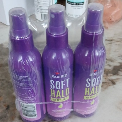 #ad Aussie Soft Halo Air Dry Spray Kakadu Plum Soft Hold 3 Pack 5.7 fl oz $36.00