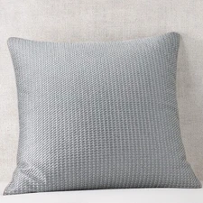 Hudson Park Woven Shibori EURO Embroidered Pillow Sham - NEW