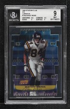 1999 Topps Stadium Club 3x3 Luminous Randy Moss #T3B BGS 9 MINT HOF 0q3