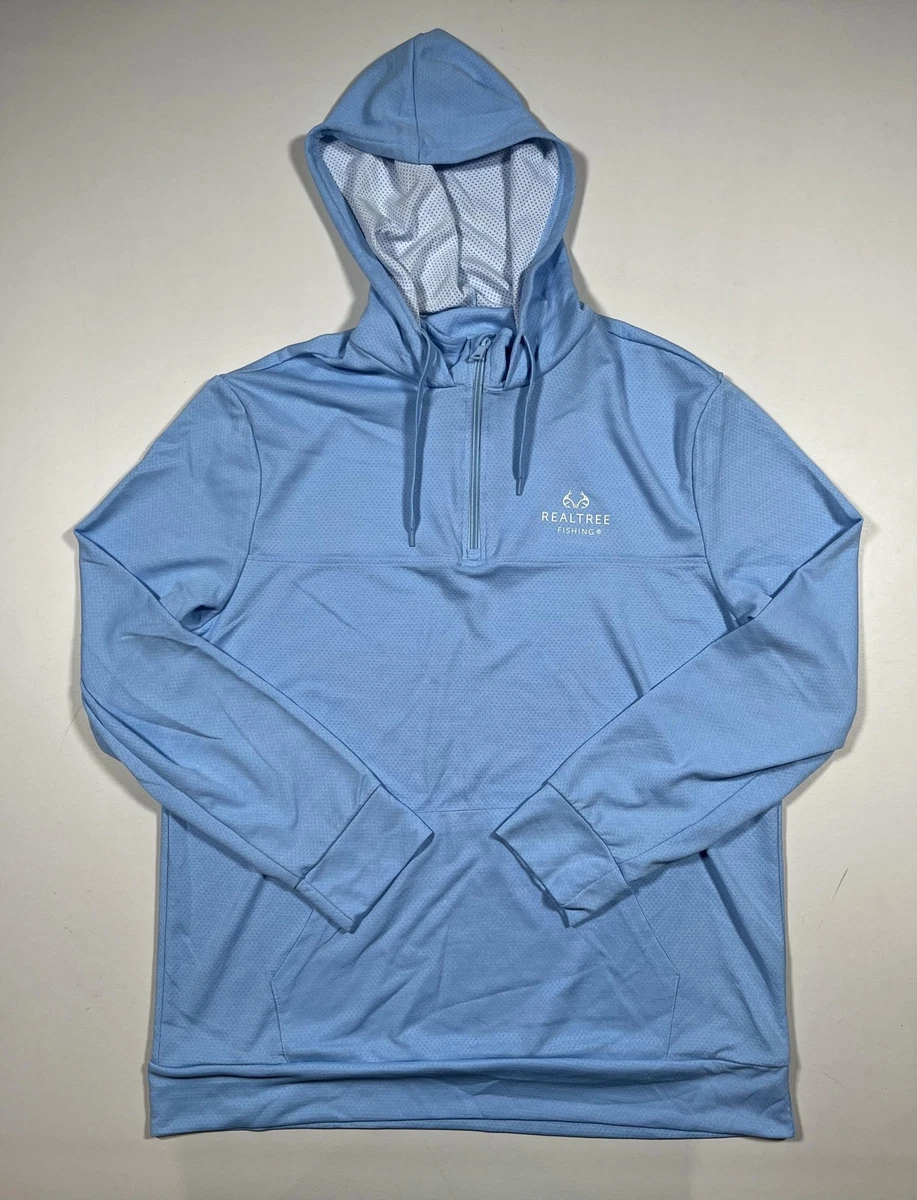 Realtree Sweat à Capuche Bleu Homme Grand Pull Pêche Grand