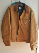 Carhartt Detroit Jacket Blanket Lined Mens 2XL J001 BRN Brown USA Made