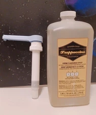 Starbucks Flavoring Syrup, Frappuccino Base & Sauce, 63oz (+) Pump (Cream Creme)