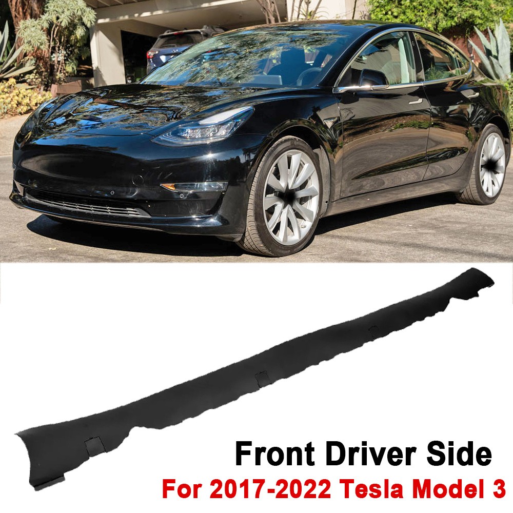 For Tesla Model 3 17-23 Left Lower Side Skirt Molding Rocker Panel