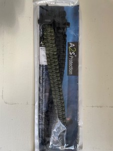 A2S 5-in-1 survival paracord wristband - great outdoor survival gear. Set of 2.