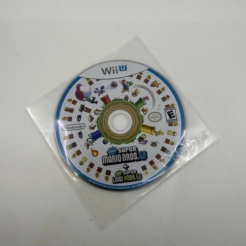 New Super Mario Bros U + New Super Luigi U Nintendo Wii U Game Disc Only Family