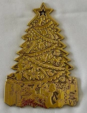 VIRGINIA METALCRAFTERS VM Brass CHRISTMAS TREE Trivet #3 1997