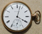 NO RESERVE 1915 Elgin Pocket Watch Gold Filled Plated Vintage Antique Scrap Gold