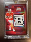 /5 Julian Sayin 2025 Panini Silhouette Football NIL Laundry Tags "B"IG TEN RC