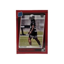 2021 Panini Donruss - Rated Rookie Trevon Moehrig #350 Press Proof Red (RC)