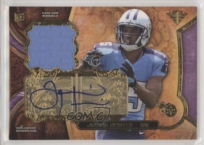 2013 Topps Triple Threads Rookie Relics Purple /75 Justin Hunter Auto RC 1u6