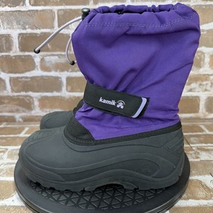 Kamik Waterbug Insulated Winter Lined Snow Boots Purple Girls Youth Size 3