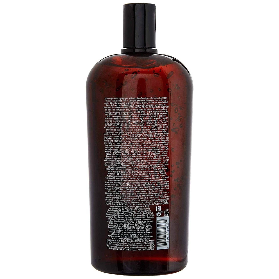 American Crew Firm Hold Gel 33.8 oz With PUMP - Image 2 of 3