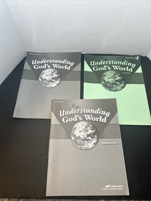 #ad Understanding God#x27;s World 4 Quizzes Test Key Answer Key A Beka Book Homeschool $12.49