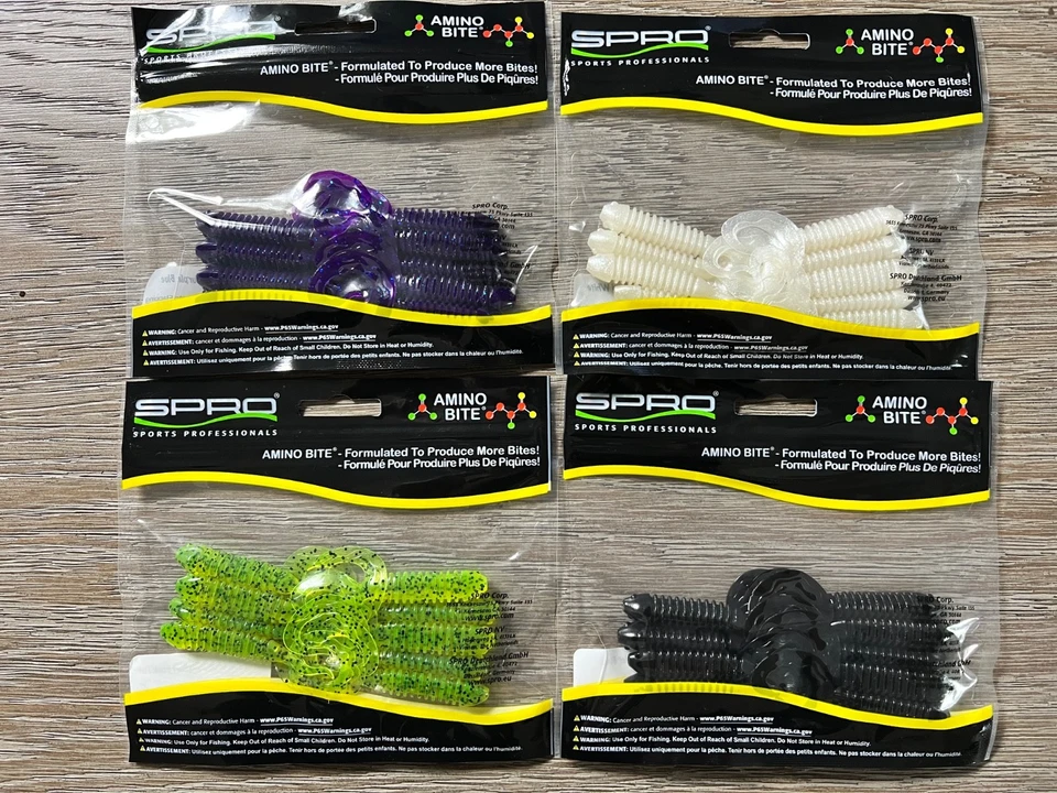 Señuelos de pesca de plástico suave SPRO 3 pulgadas Wave Tail Grub JDM - Elige el color Foto 2 de 4