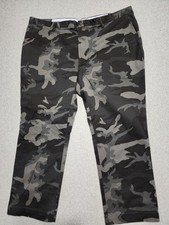 Polo Ralph Lauren New Black Camo Classic Chinos Twill Stretch Straight Fit 46x30