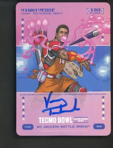 2026 Bo Jackson Battle Arena Tecmo Bowl Vinny Testaverde AUTO