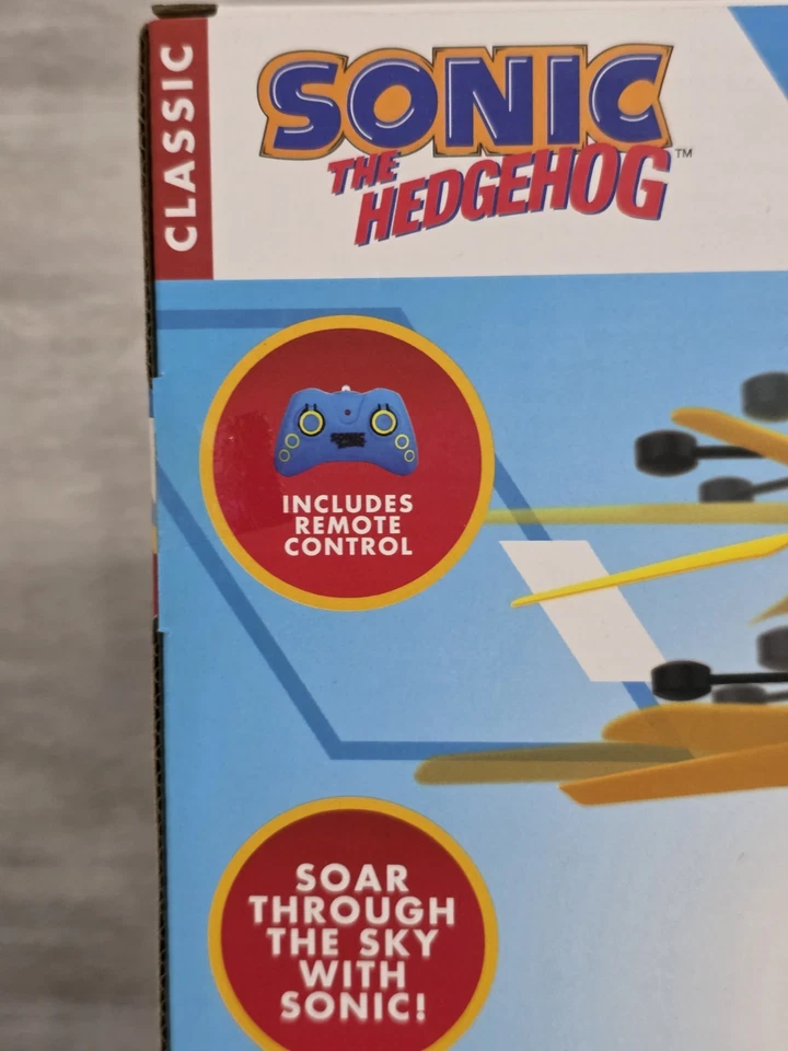Sensor de mão controle remoto clássico Sonic The Hedgehog Heli-Drone Flyer - Imagem 4 de 4