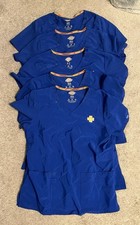 SET OF 5 DICKIES EDS ESSENTIALS GALAXY BLUE SCRUB TOPS SIZE MEDIUM Medical scrub