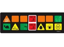 Part # JL1702387  Fits JLG - DECAL, PLATFORM LIGHT PANEL DISPLAY