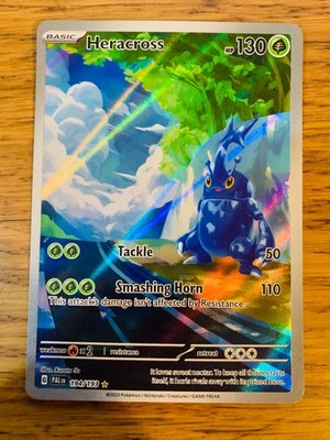 NM! Heracross (194/193) Paldea Evolved Illustration Rare Pokemon Karte!
