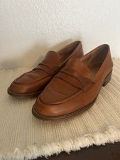 Madewell Elinor Shoes Women's 7 Brown Leather Comfort Penny Loafers Flats Career