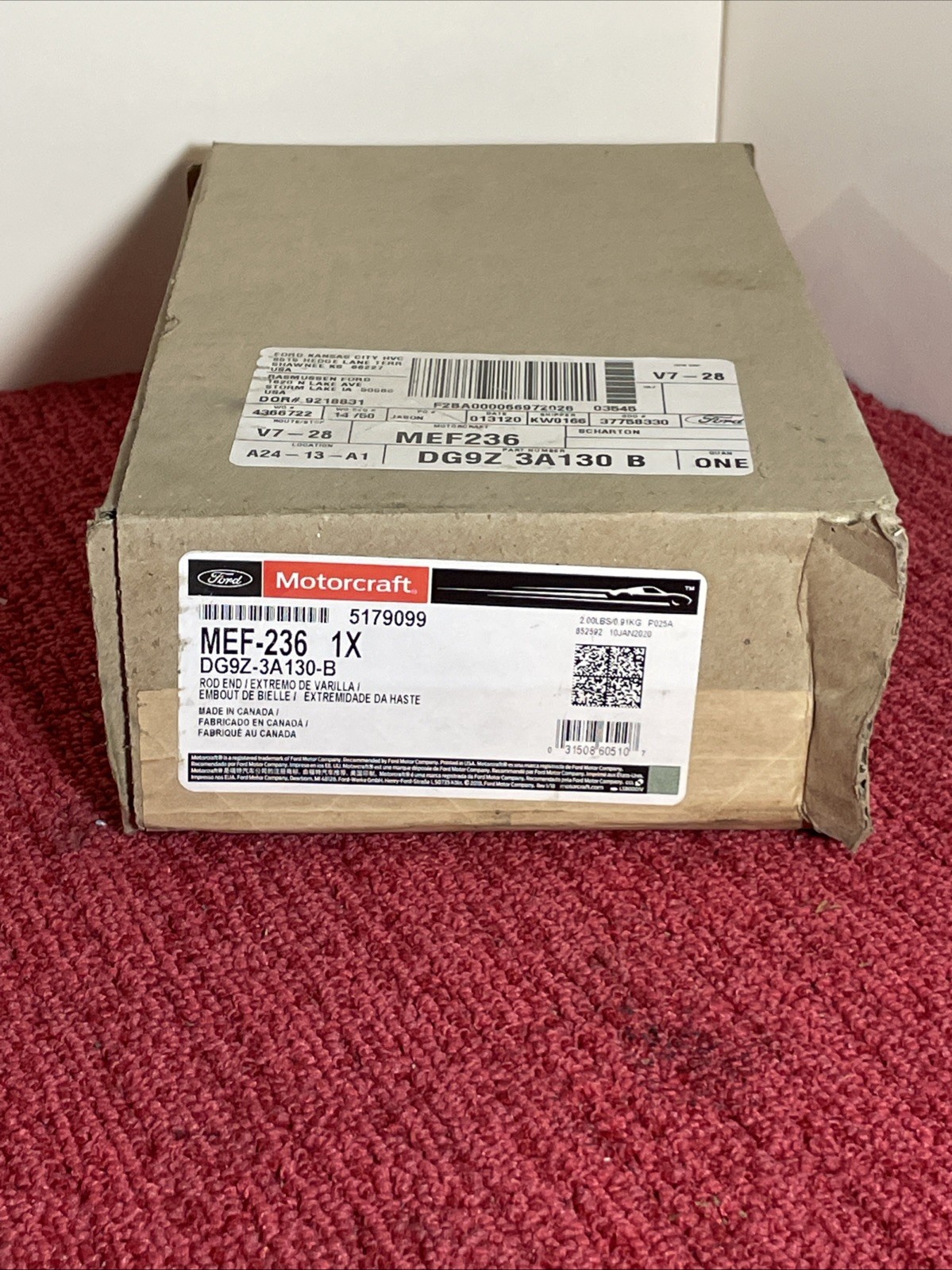 Genuine Ford OE Spindle Rod Connector MEF-236 DG9Z-3A130-B End Link