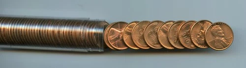 *1948-D Lincoln Cent Roll, Choice Uncirculated Full Red*