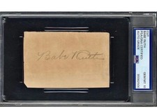 Babe Ruth Cut Autograph 3x5 PSA DNA Gem Mint 10. Send serious offers 