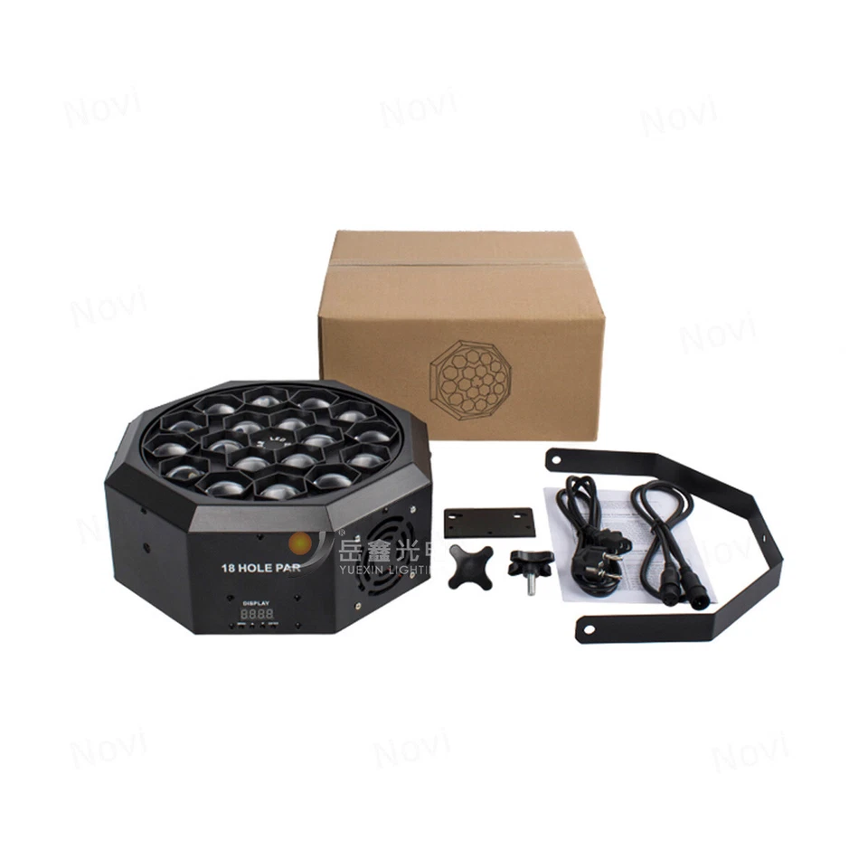 18x10W Bee Eyes Flower Effect Lights for DJ Disco Stage Club Event Show Flash - Image 3 of 4