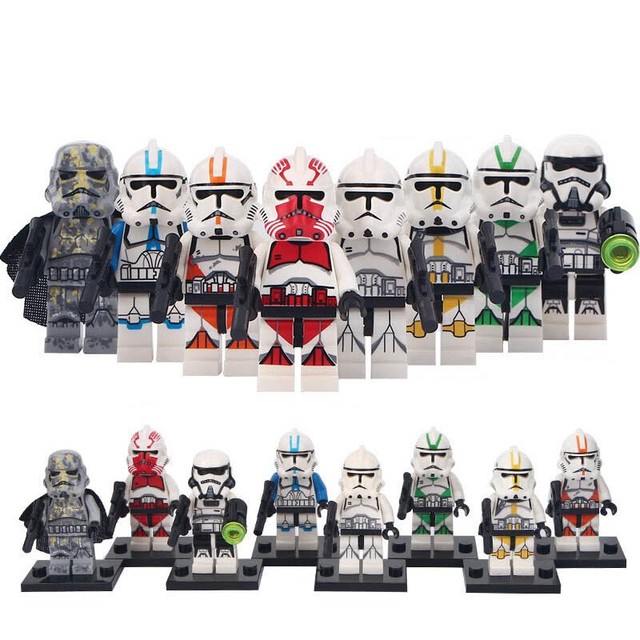 8Pcs Clone Trooper Army Military Star Wars Lego Moc Minifigure Toys | eBay