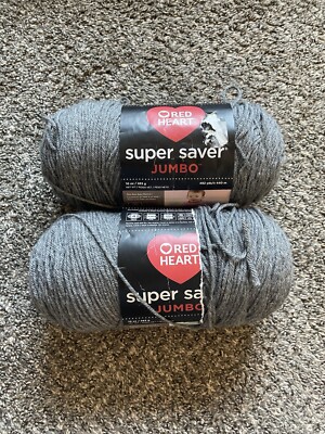 Vintage Red Heart 6 Oz Super Saver Multicolor Yarn #400 Grey Heather