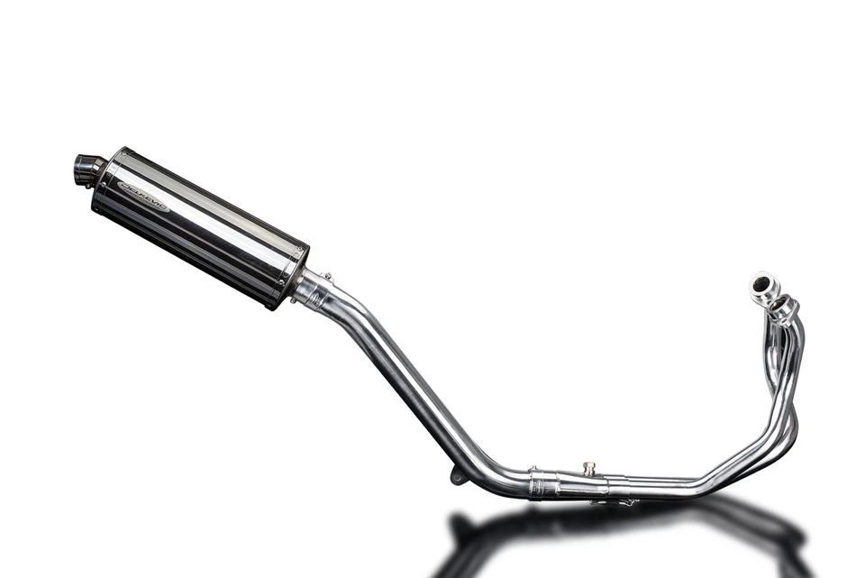 Honda CRF1000L Africa Twin 16-19 полный выхлоп 4-1 14 дюймов овальный глушитель из нержавеющей стали - Изображение 2 из 4