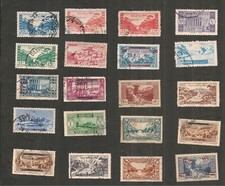 LIBAN LOT DE 20 TIMBRES COLLECTION SITES PAYSAGES ARCHITECTURE