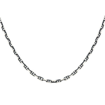 cai men Kette 925 Sterling Silber rhodiniert Steg Ankerkette cai