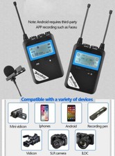 US Kacallap Allap-W1 Wireless Audiollap Microphone Transmitter Receiver Mic Set