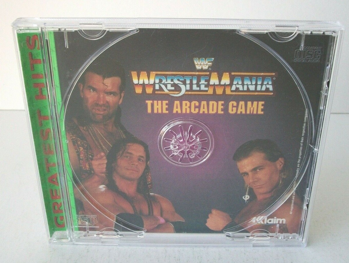 Jaquette Arrière PS1 Wrestlemania The Arcade Game - Occasion état Correct, Pour PlayStation 1