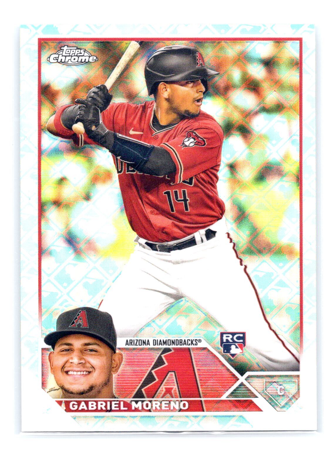 2023 Topps Chrome #24 Gabriel Moreno Rookie Logofractor Arizona Diamondbacks