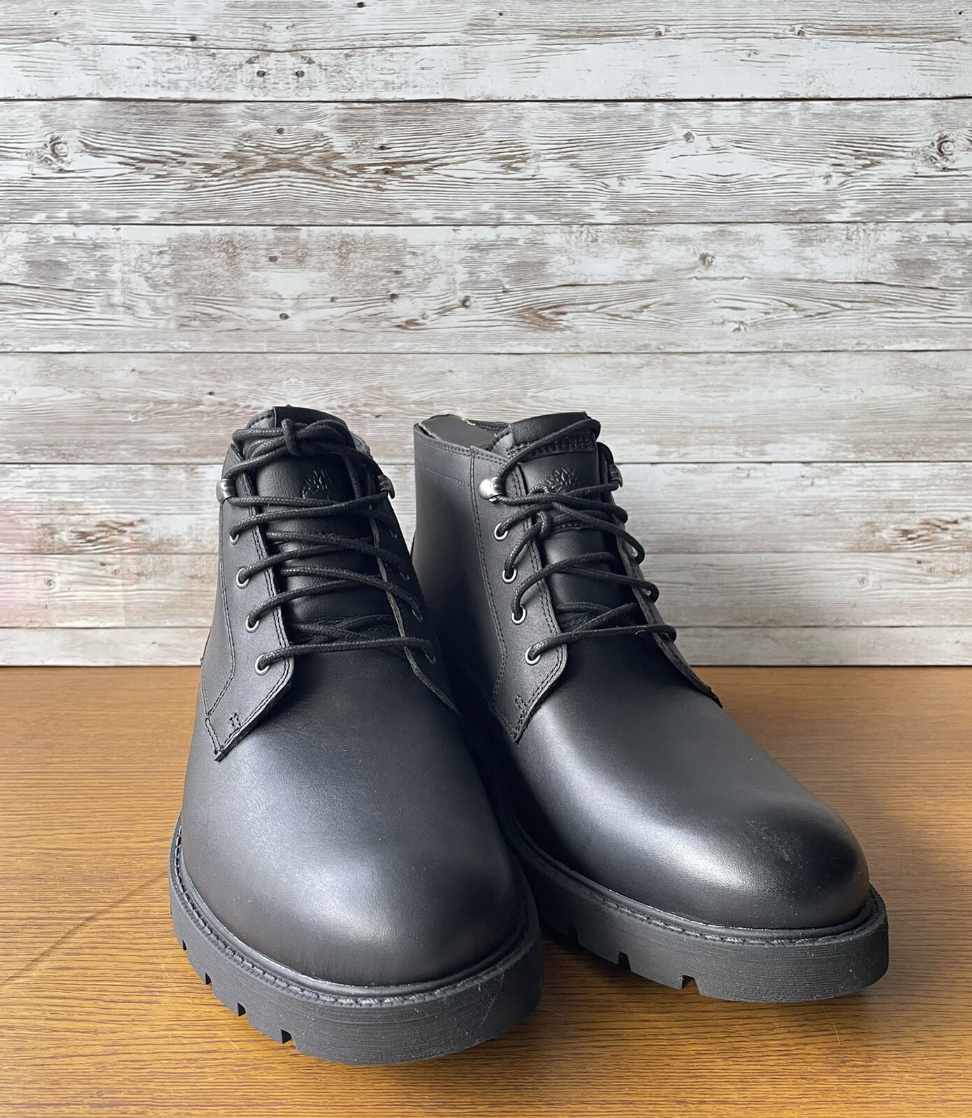 TIMBERLAND MEN'S ELMHURST WATERPROOF CHUKKA BOOT BLACK FULL GRAIN A24P4