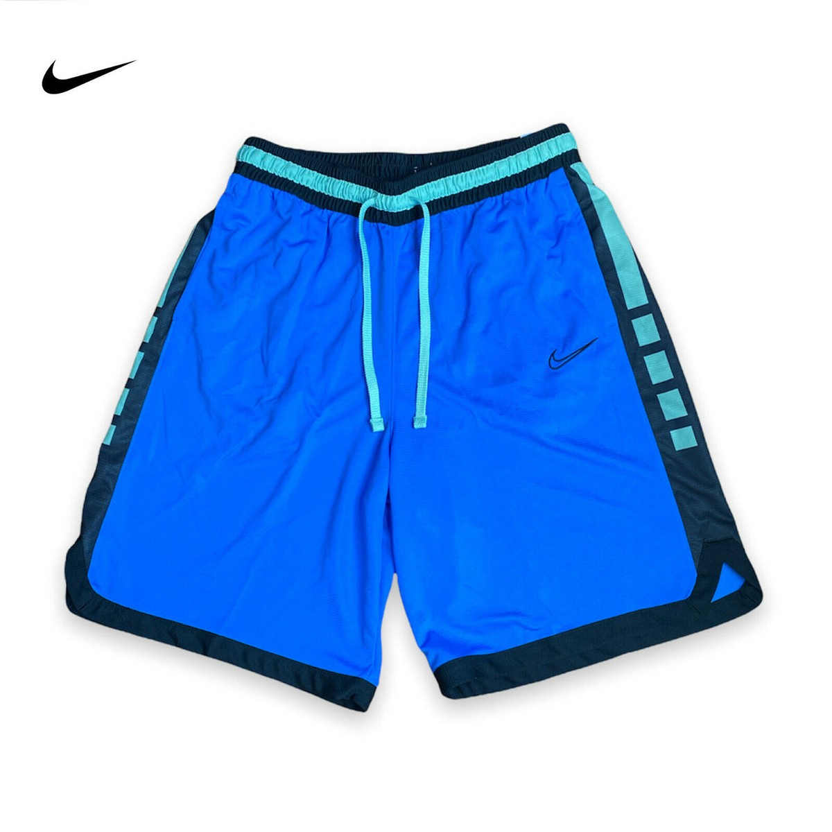 Nike Elite Stripe Dri-FIT Men's Basketball Shorts Photo Blue BNWT