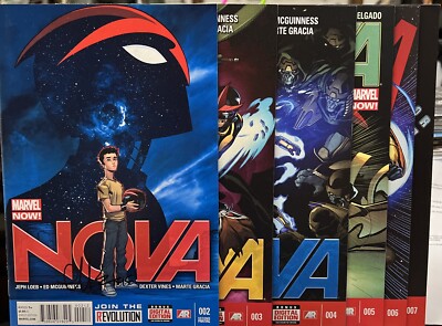 Nova Vol. 5 (2013)  #2,3,4,5, Signed By Ed MCGuinness #2 Second Printing #6,7