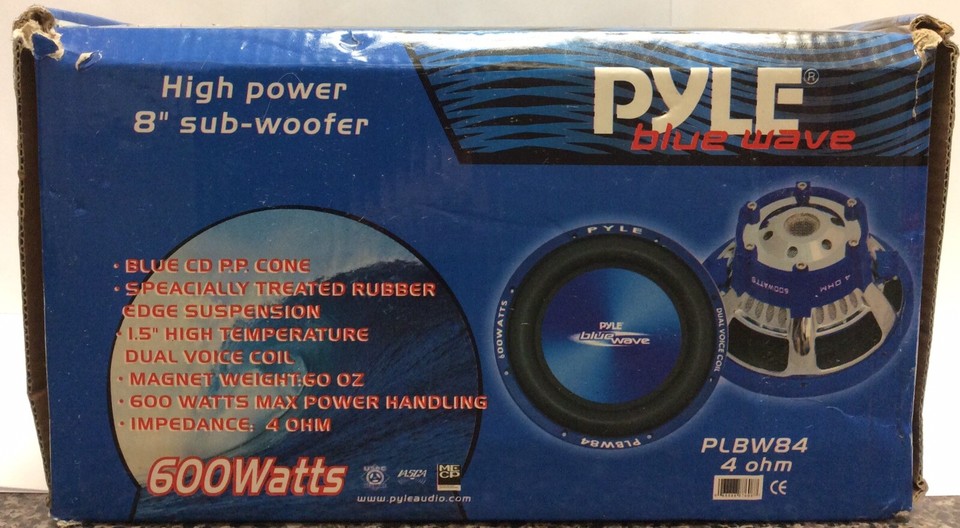 Pyle Blue Wave Serie 10 Subwoofer De Paso De Banda Solo 500 Vatios Sistema Plqb10