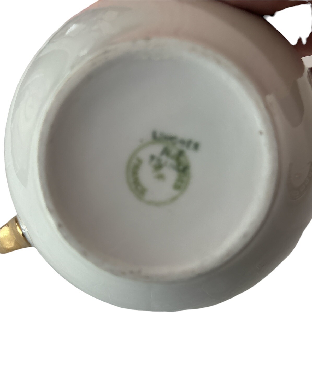 Limoges A-F France Tea Set Creamer, Sugar Bowl 3 Tea Cups/saucers Gold Floral