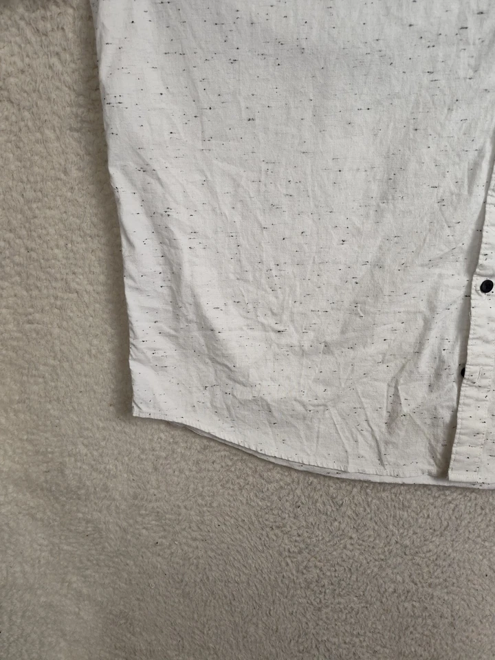 Camisa Zoo York Irrompible Hombre 2XL Estampado Blanco Mezcla de Algodón Manga Corta Abotonada Foto 4 de 4