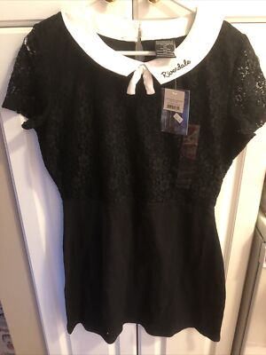 Riverdale Veronica Lodge Black Lace Dress BIOWORLD Costume Cosplay M/L -  NEW! | eBay